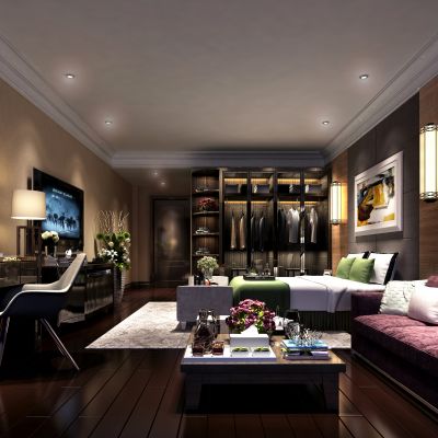 现代风格单身公寓