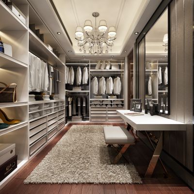 现代风格衣帽间