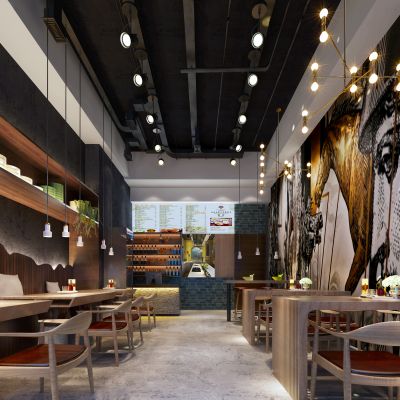 现代风格咖啡馆