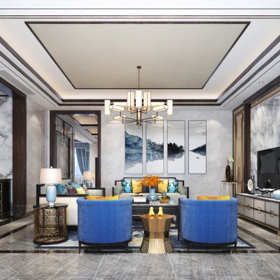 新中式客厅3D2014VR3.2