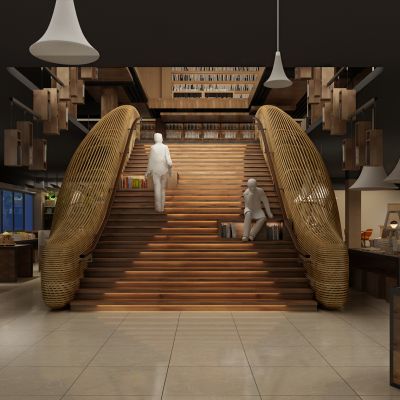 现代风格图书馆