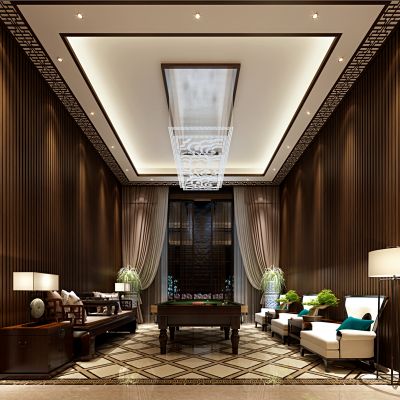 中式风格休闲区