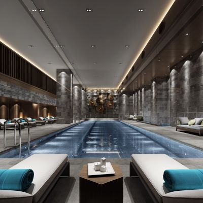 新中式风格泳池