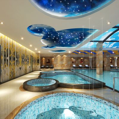 现代风格洗浴中心