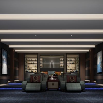 现代风格影音室