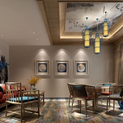 新中式风格娱乐室