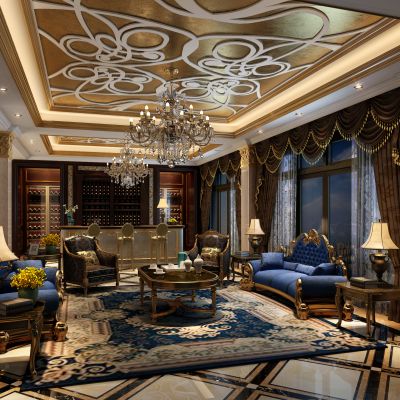 欧式风格娱乐室