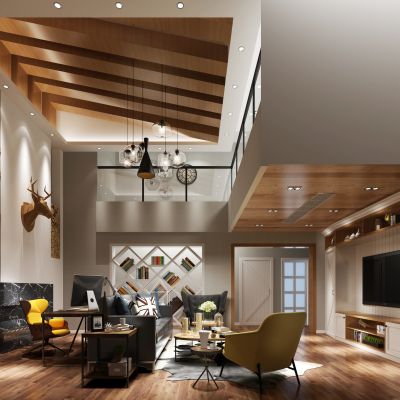 现代风格娱乐室