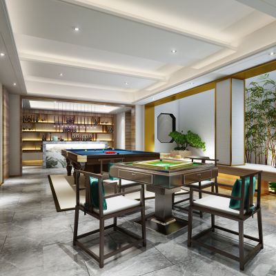 新中式风格娱乐室