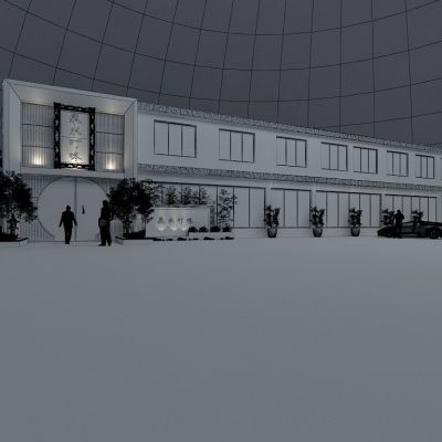 新中式风格建筑外观