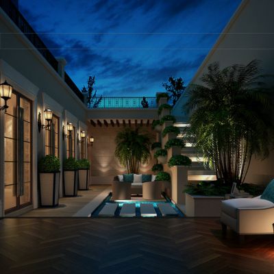 新中式风格室外建筑