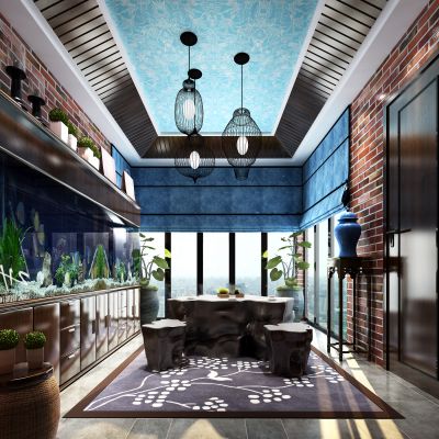 现代风格娱乐室