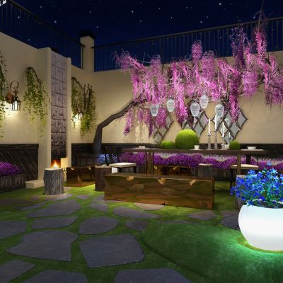 新中式风格庭院景观