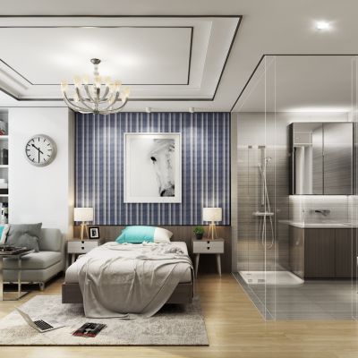 现代风格单身公寓