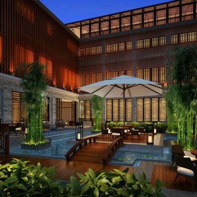新中式风格庭院景观