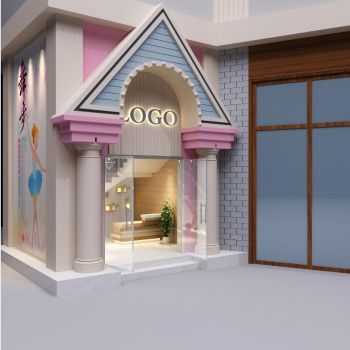 儿童培训中心外观、前台