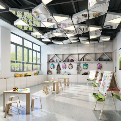 北欧风格  幼儿园教室