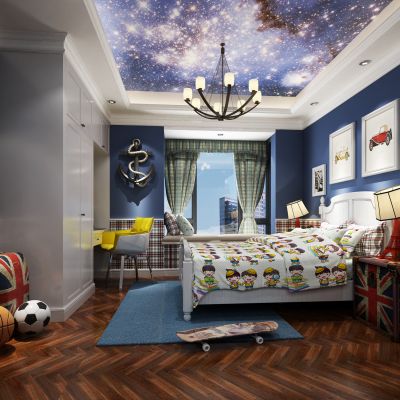 现代风格女孩房