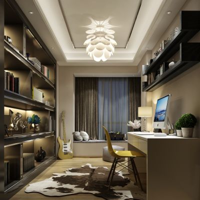 现代风格书房