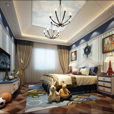 现代风格儿童房