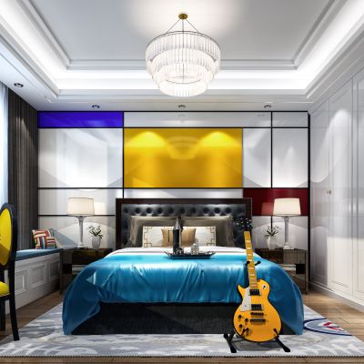 现代风格男孩房