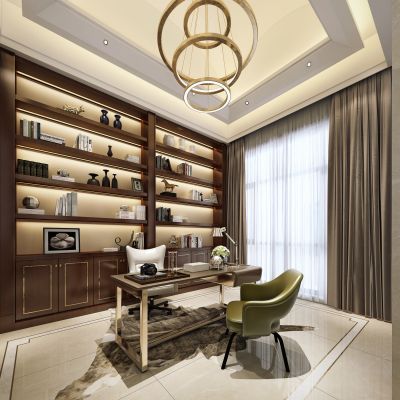 现代风格书房