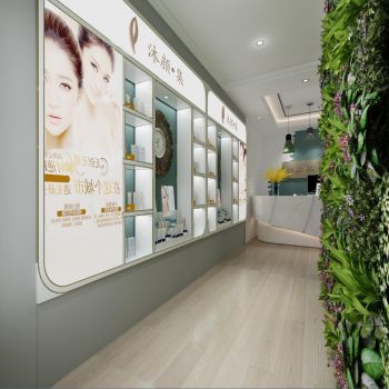 美容院前台、过道、美容间