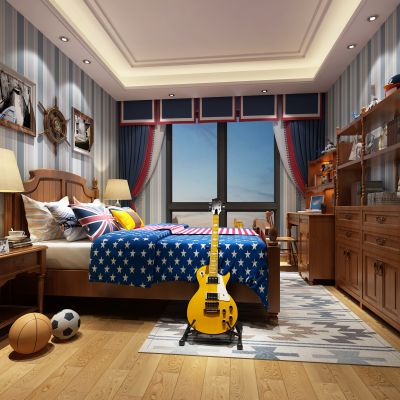 现代风格男孩房