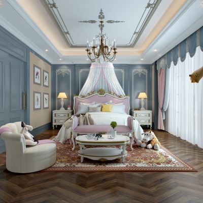 欧代风格女孩房