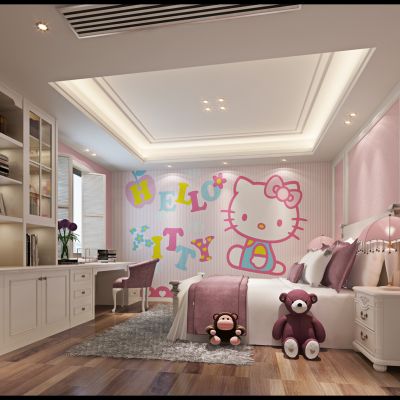 现代风格女孩房