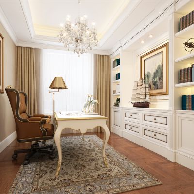 欧式风格书房