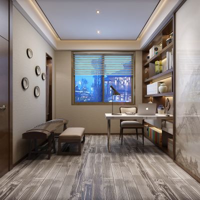 现代风格书房