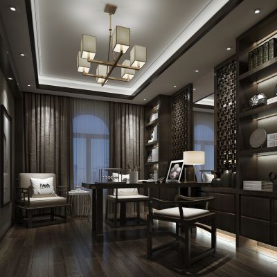 中式风格书房