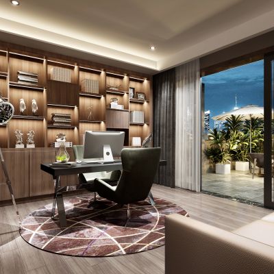 现代风格书房