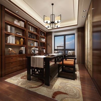 中式风格书房