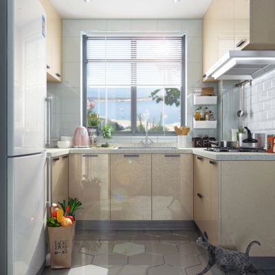 现代风格厨房橱柜   厨房电器 厨房用品