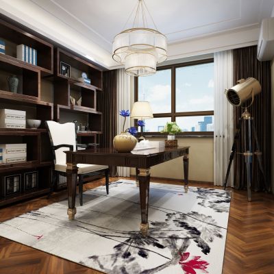 现代风格书房