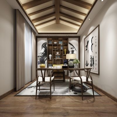 中式风格书房