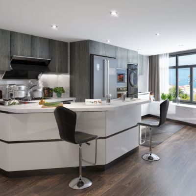 现代厨房橱柜 厨房电器 厨房用品