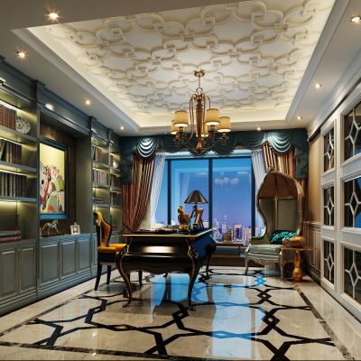 欧式风格书房
