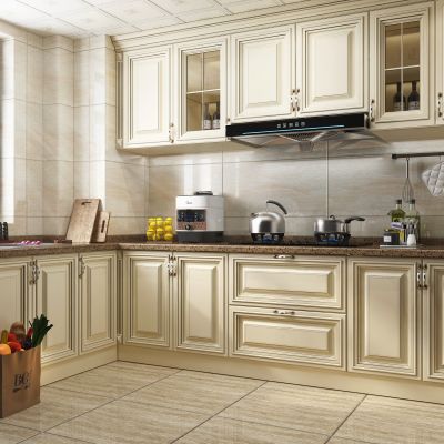 简美风格厨房橱柜   厨房电器 厨房用品