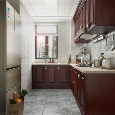 美式风格厨房橱柜   厨房电器 厨房用品