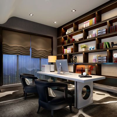 现代风格书房