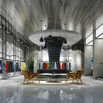 现代风格服装专卖店