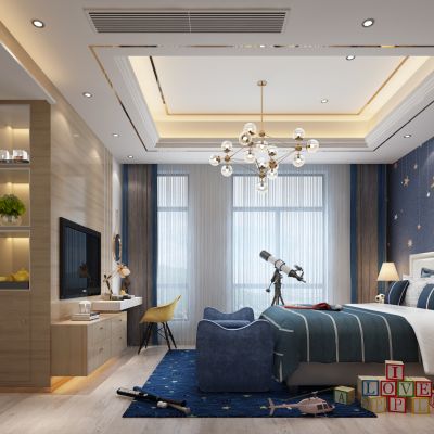 现代风格男孩房