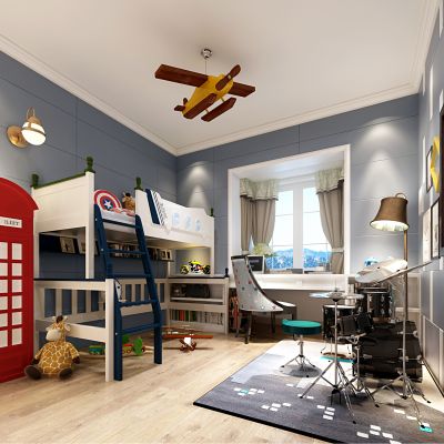 现代风格男孩房