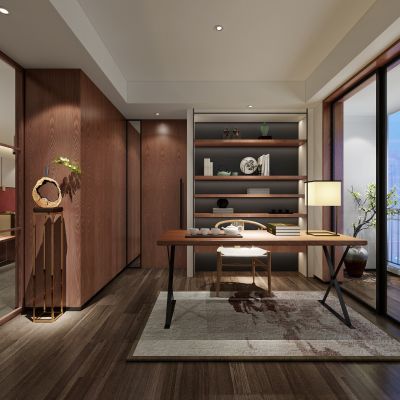 现代风格书房