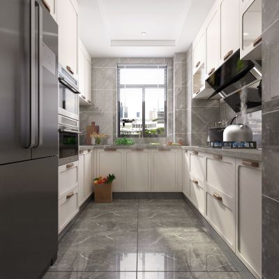 现代厨房橱柜 厨房电器 厨房用品