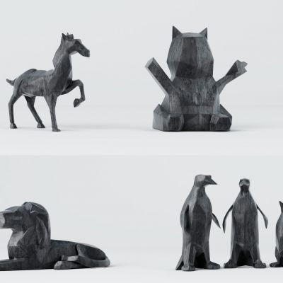 动物现代雕塑