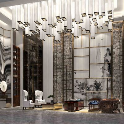 新中式售楼处VIP洽谈区